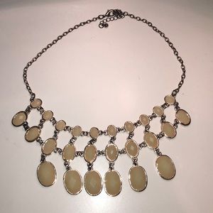 off white statement necklace